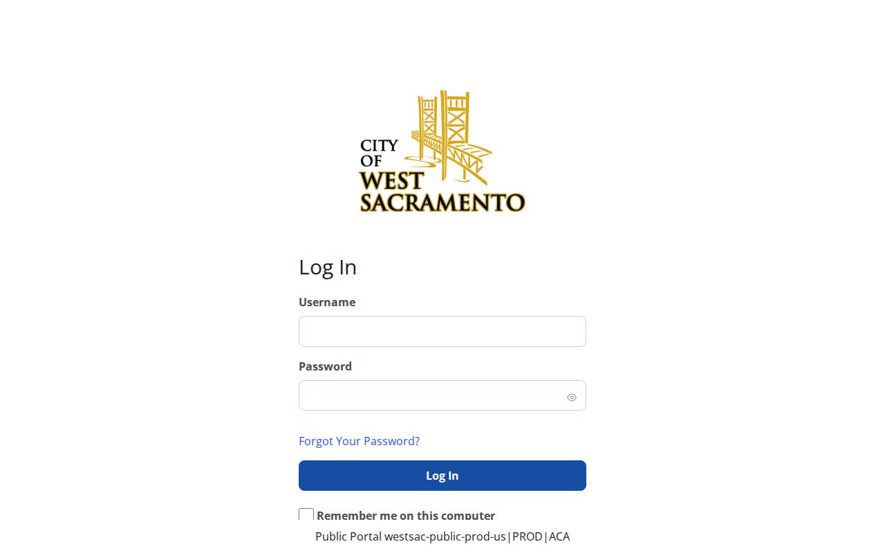 West Sacramento records modules in Accela Citizen Access