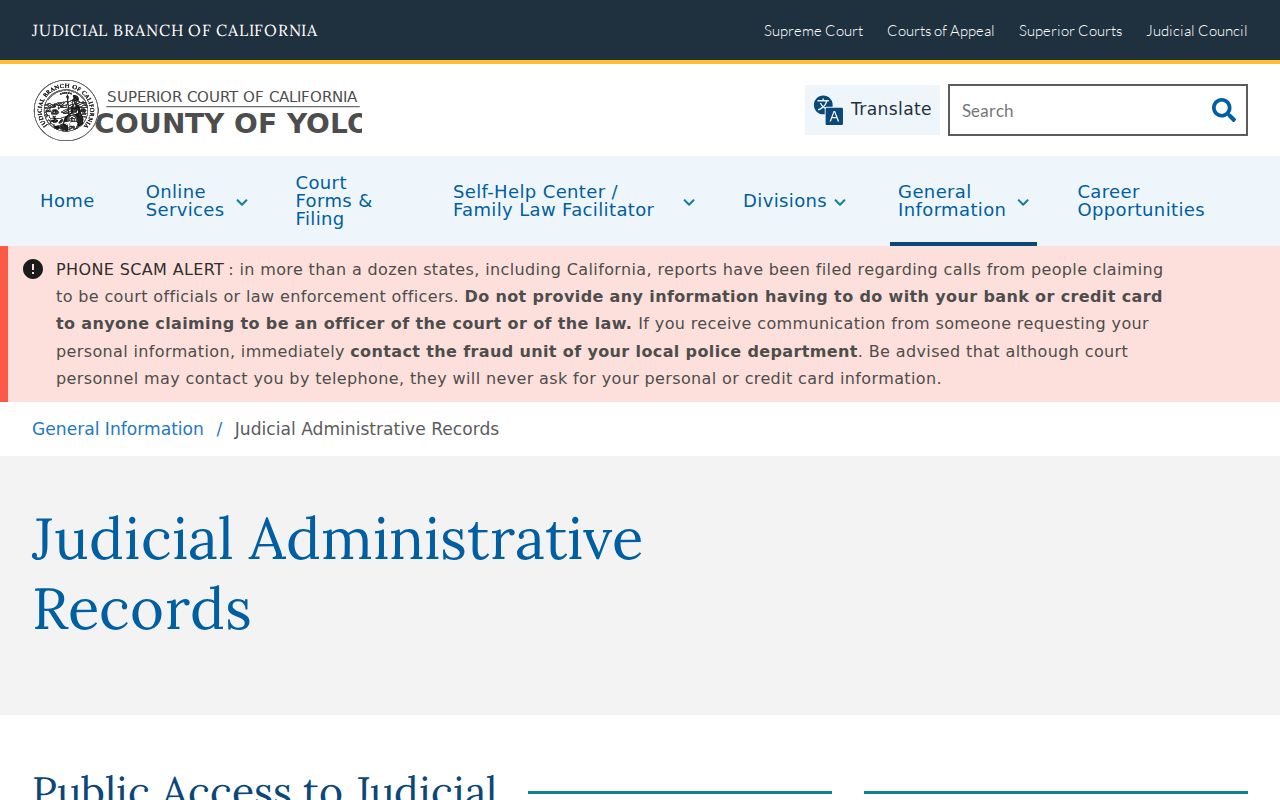 West Sacramento records request instructions for Yolo court administration
